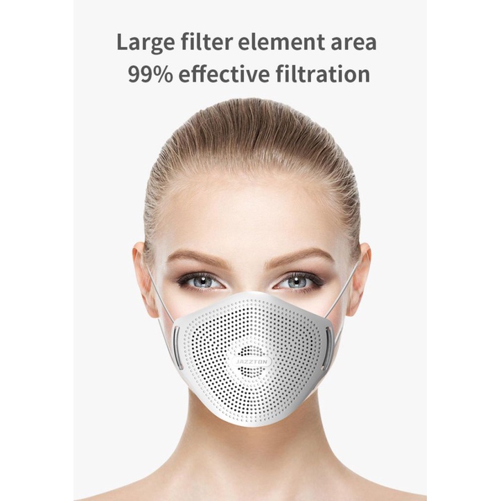 Khẩu trang carbon hoạt tính có van thở chống bụi bằng silicone KN95