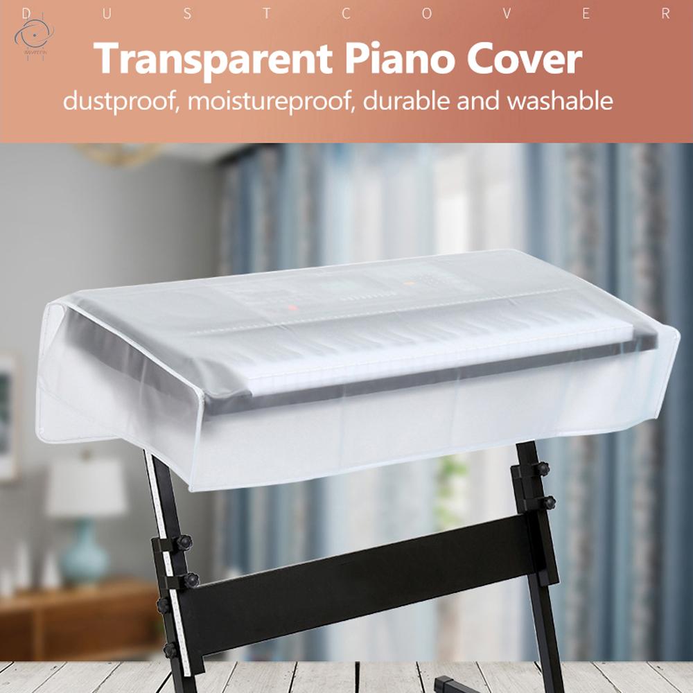 ♫Transparent Grind Arenaceous Piano Cover Digital Piano Keyboard Dustproof and Waterproof Cover