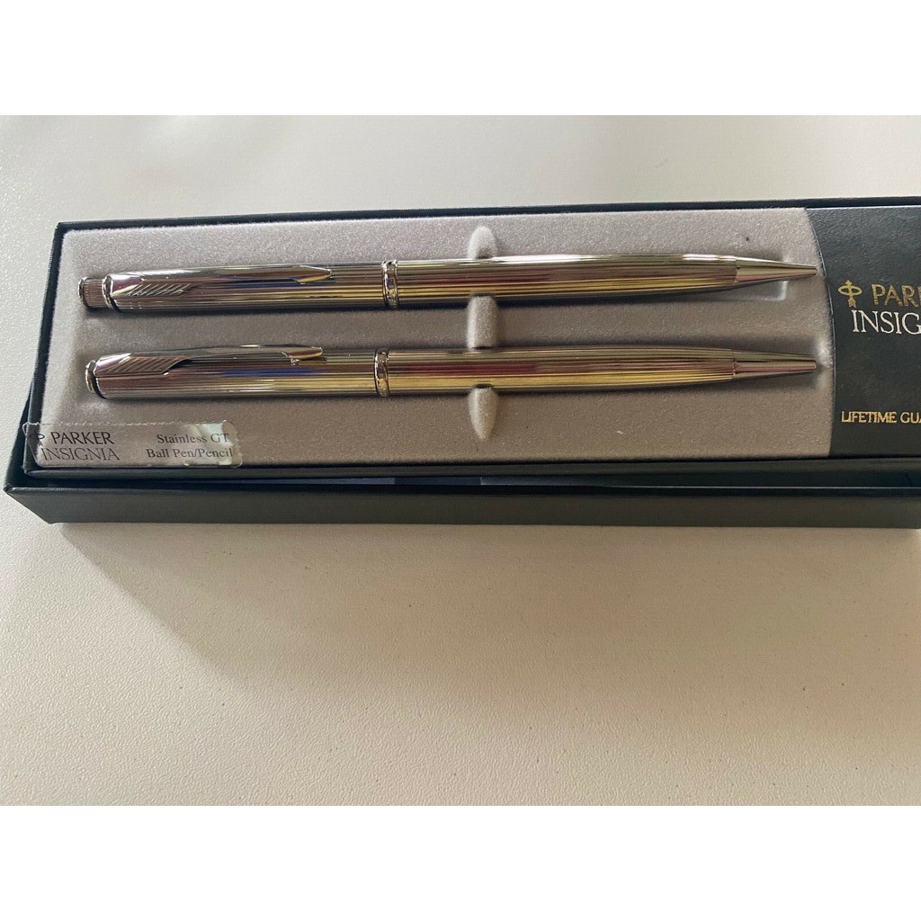 Bộ 2 Bút Parker Insignia - Made in USA - Bút bi và bút chì bấm - Viết ký cao cấp - Ballpoint Pen & Pencil set
