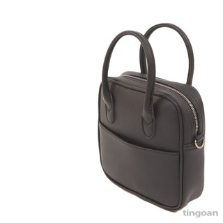 Túi da đen có quai đeo chéo tingoan DOLLY HANDBAG.