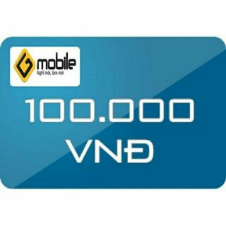 Thẻ cào gmobile nạp 100.000đ