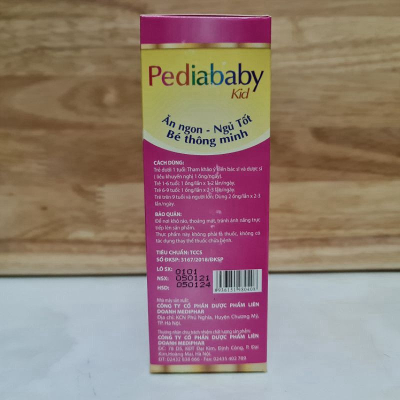 Pediababy Kid giúp bé ăn ngon, ngủ tốt, thông minh