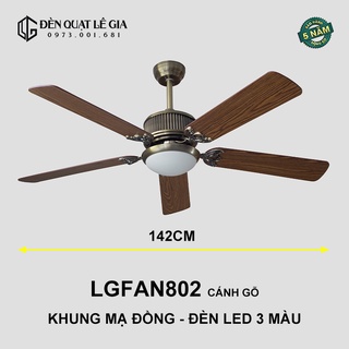 Quạt trần tân cổ điển lê gia lgfan802 | quạt trần phòng ăn đẹp
