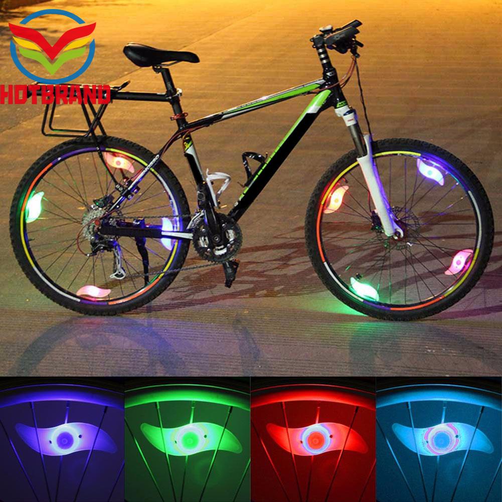 Đèn LED Hình Lá Liễu Gắn Căm Xe Đạp Chống Nước Độc Đáo