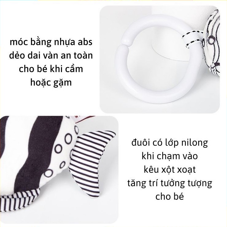 Treo Cũi Kích Thích Thị Giác Đồ Chơi Treo Nôi Lục Lạc Treo Xe Đẩy Cho Bé Từ Sơ Sinh TOLOLO TN12