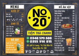 IN MENU THEO YÊU CẦU