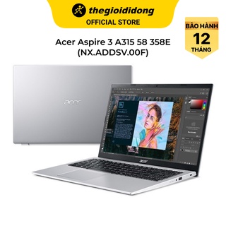 Laptop acer aspire 3 a315 58 358e i3 1115g4/8gb/512gb/15.6"f/win11//bạc