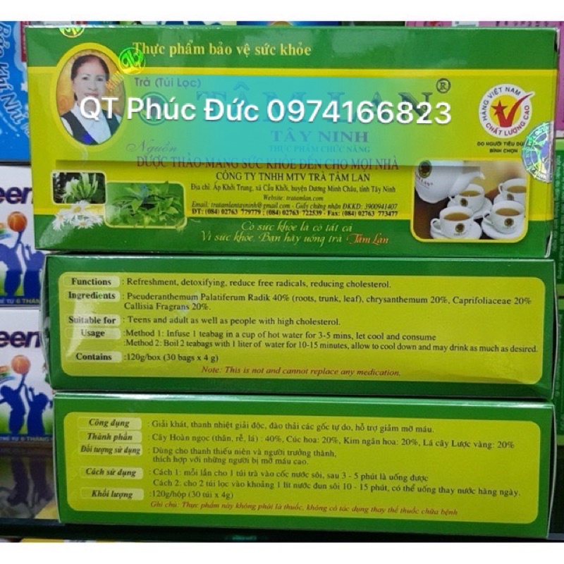 ✅✅Trà túi lọc Tâm Lan Tây Ninh