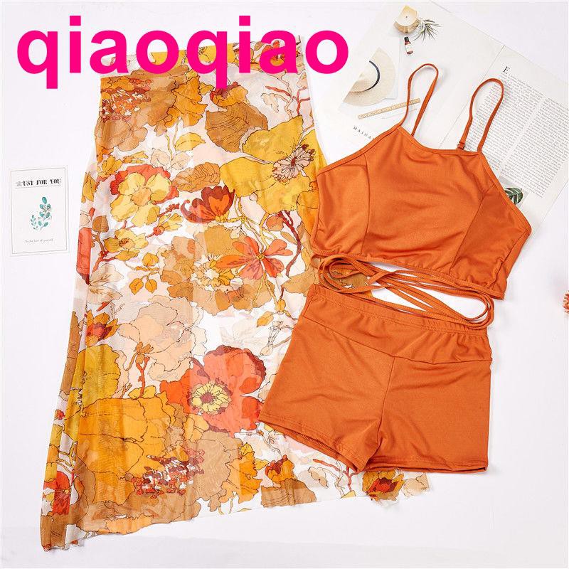 Set Đồ Tắm In Họa Tiết Hoa Phong Cách Hàn Quốc Dành Cho Nữ | BigBuy360 - bigbuy360.vn
