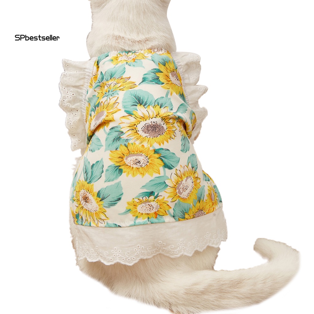 Đầm Hóa Trang Công Chúa Nhỏ Thoáng Khí Chống Rách Thời Trang Mùa Hè Cho Thú Cưng