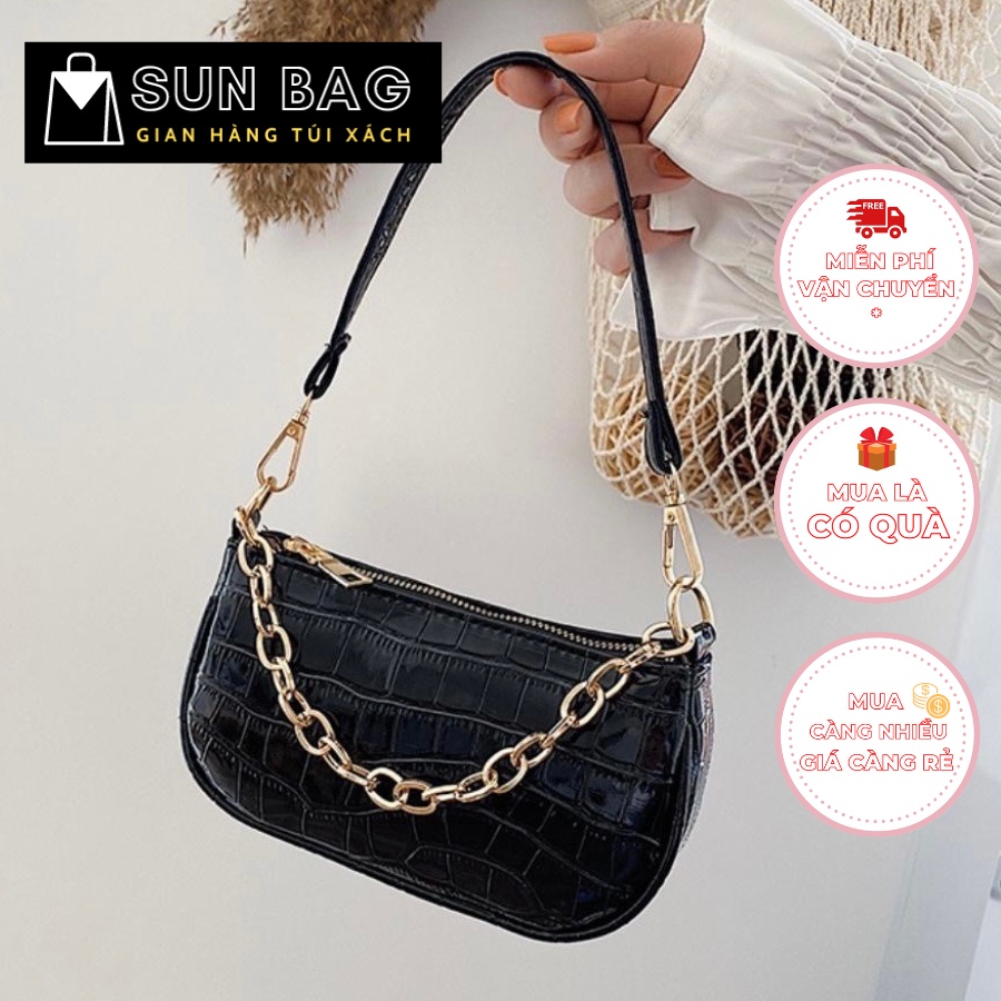 Túi xách nữ đeo chéo, đeo vai, túi cnk đi chơi, đi học, da đẹp, thời trang cao cấp size 22cm SB124