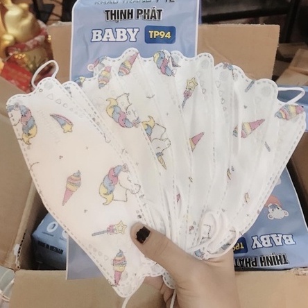 Khẩu Trang 4D dành cho bé trai bé gái - 1 chiếc (từ 6-10 tuổi) T.PK-K06