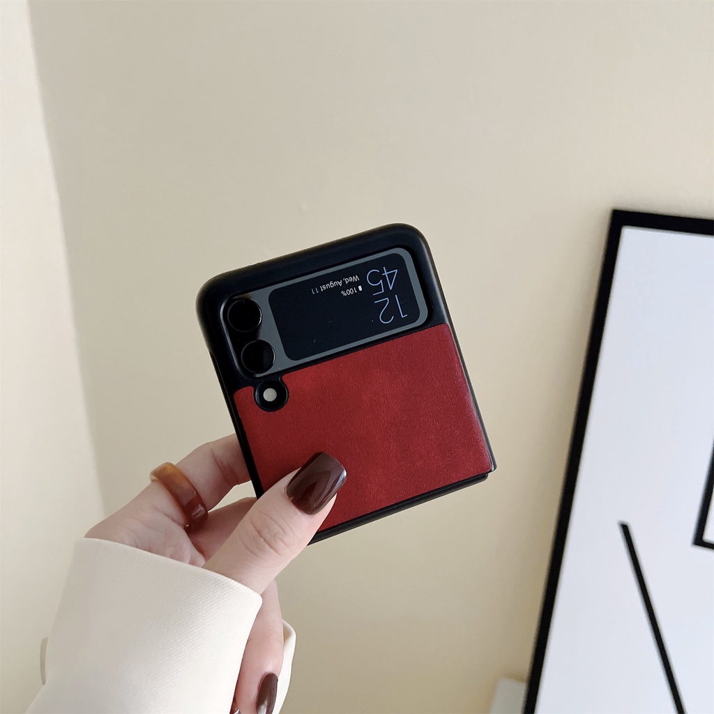 Samsung Galaxy Z Flip 3 5G Leather Case Samsung Z Flip3 Fold3 Flip Cover