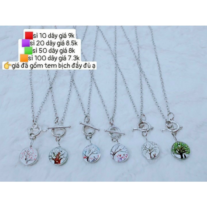 Sỉ 1 set 10 dây chuyền mặt hình : 10 dây giá - 95k