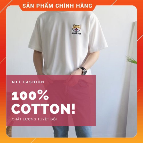 ck Áo thun cotton cao cấp ✅CHÍNH HÃNG✅ Áo thun nam tay ngắn cao cấp unisex NTT Shiba 100% Cotton