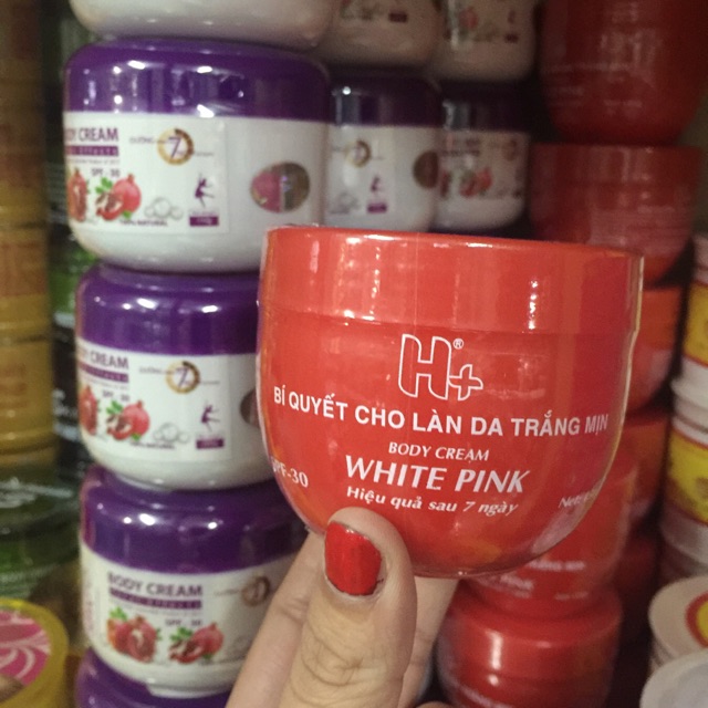 💥Kem dưỡng trắng da toàn thân H+