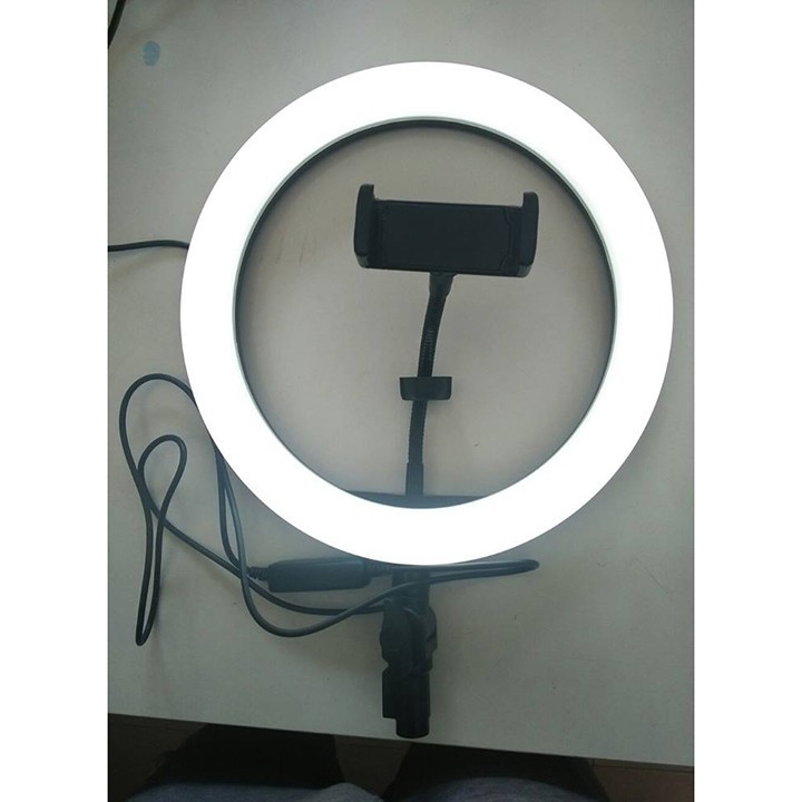 Đèn LiveStream size 26CM Có Kẹp Điện Thoại - 3 Chế Độ Màu Đèn Cực Đẹp, Tặng Kèm Chân Để Bàn ( Giá Sỉ )