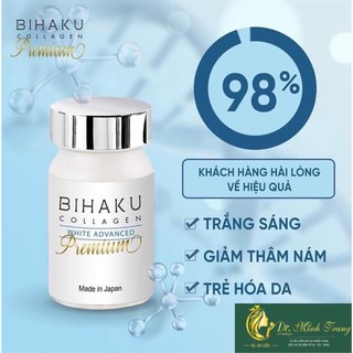 Viên uống trắng da Bihaku Collagen 30 viên