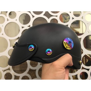 Mũ bảo hiểm xe máy gắn Ốc Titan Gr5 full 8 ốc