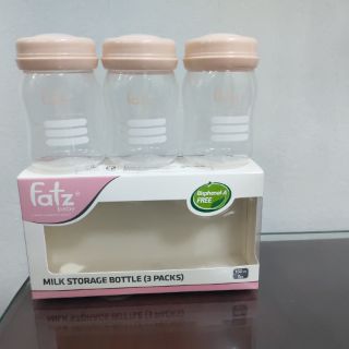 Bộ 3 bình trữ sữa 150ml cổ rộng Fatz Baby FB0120