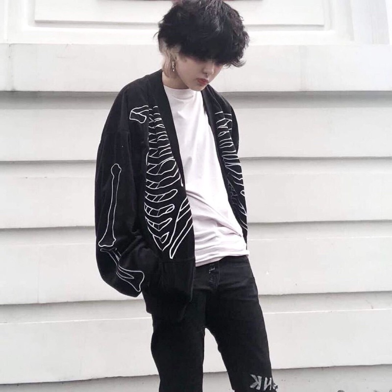 Áo khoác Torso Cardigan đen