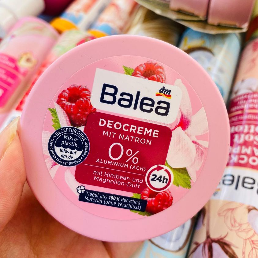 Kem khử mùi Balea Deocreme với baking soda - Kem khử mùi hôi nách Balea 50ml | Đủ bill nhập Đức