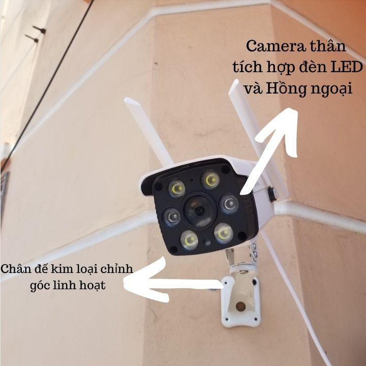 Camera wifi tuya ngoài trời chống nước , camera giám sát chống nước quay đêm có màu siêu nét