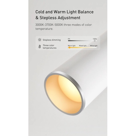 ✅Đèn LED để bàn, học,  làm việc Baseus I-Wok -Hàng chính hãng 3 chế độ ánh sáng vàng,trắng sáng,trắng mờ