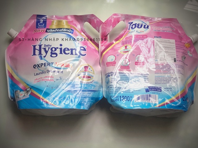 Combo 2 túi nước giặt xả đậm đặc hygiene THÁI LAN 1800ml
