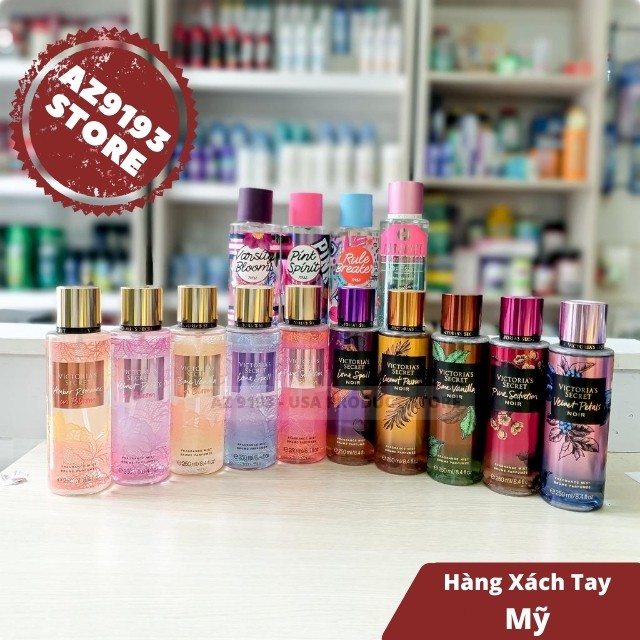 [Xả Kho] Xịt Khử Mùi Toàn Thân Dưỡng Ẩm Victoria Secret JHàng Mỹ - Hương Thơm Cao Cấp, Giữ Mùi Lâu - AZ 9193