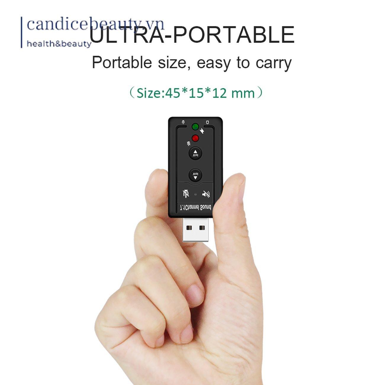 Card Âm Thanh Usb 2.0 7.1ch Có Nút Điều Khiển | BigBuy360 - bigbuy360.vn