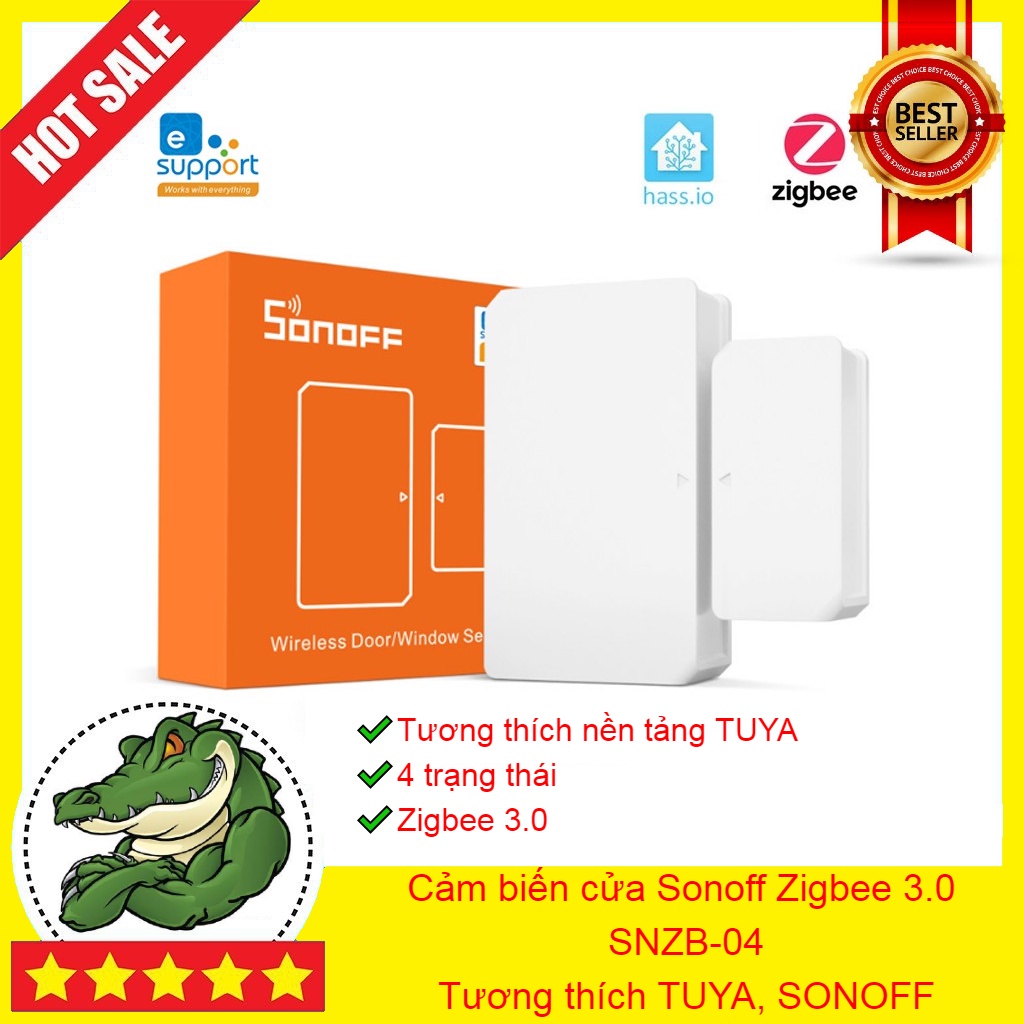 Cảm biến cửa Sonoff Zigbee 3.0 SNZB-04- kèm pin, tương thích TUYA, SONOFF, HASS - Lưu ý cần bộ trung tâm để hoạt động