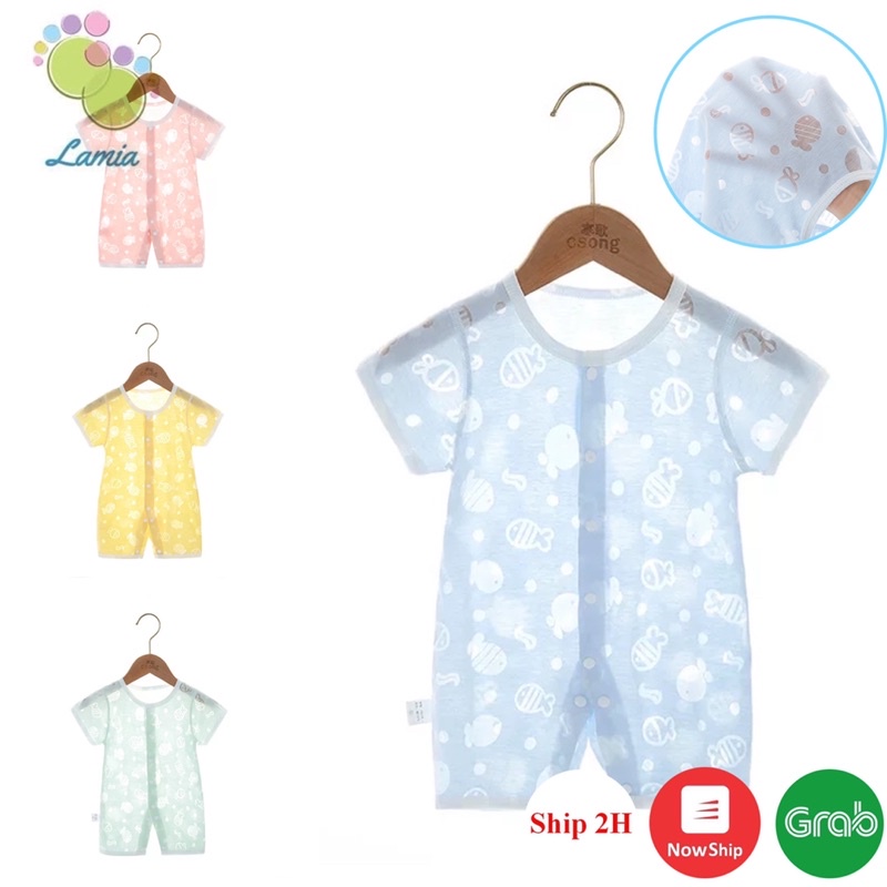 Body Đùi Hè Cotton Xuất Nhật Cài Cúc Giữa Cho Bé Trai  Bé Gái