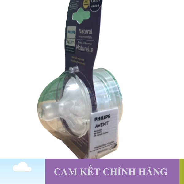 Núm ti Philips Avent Số 5 Natural Cổ Rộng Mẫu Mới 2021 Dùng Cho Bé Từ 6 và 9 Tháng Trở Lên - 1 Đổi 1 Nếu Lỗi NSX