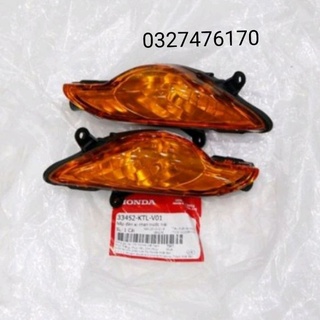 Cặp đèn xi nhan vàng trước xe WAVE A , RS, S100 zin honda