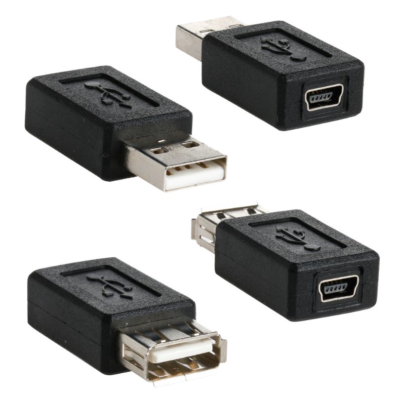 Set 10 Đầu Chuyển Đổi Otg 5 Pin F / M Mini Usb Male Sang Female