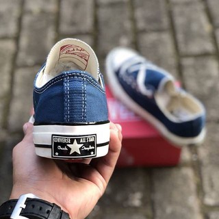 Giày cv 1970s xanh navy, cổ thấp