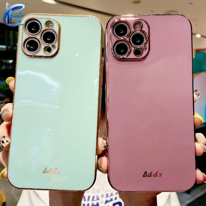 Ốp Điện Thoại Siêu Mỏng Mạ Viền Sang Trọng Cho iPhone 14 Pro Max 13 Pro Max 14 Plus
