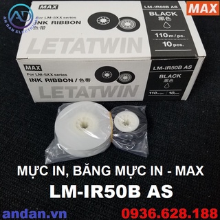 Mực in max lm-ir50b as , dùng cho máy in đầu cốt max lm-550a, lm-550e