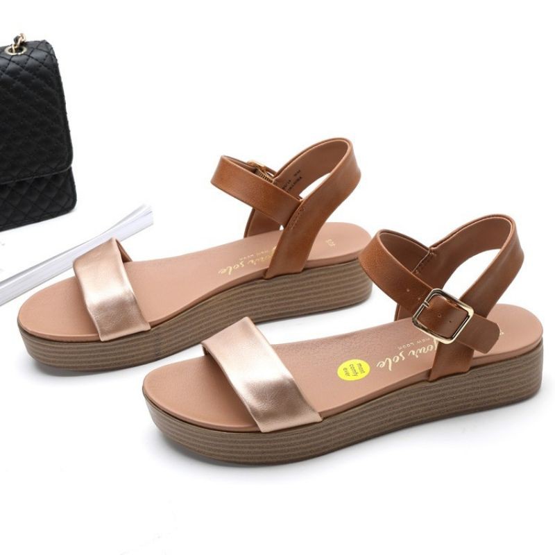 thanh lý sandal đế bánh mì new look hàng china, size 38