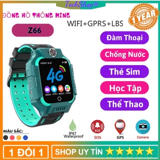 Đồng Hồ Thông Minh Trẻ Em Z66 - Định Vị,Lắp Sim,Nghe Gọi 2 Chiều,Chống Nước,Camera Chụp Hình [ Bảo Hành 1 Năm]