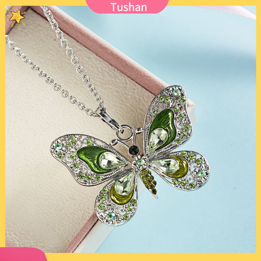 Dây Chuyền Hợp Kim Hình Nơ Đính Đá Xinh Xắn