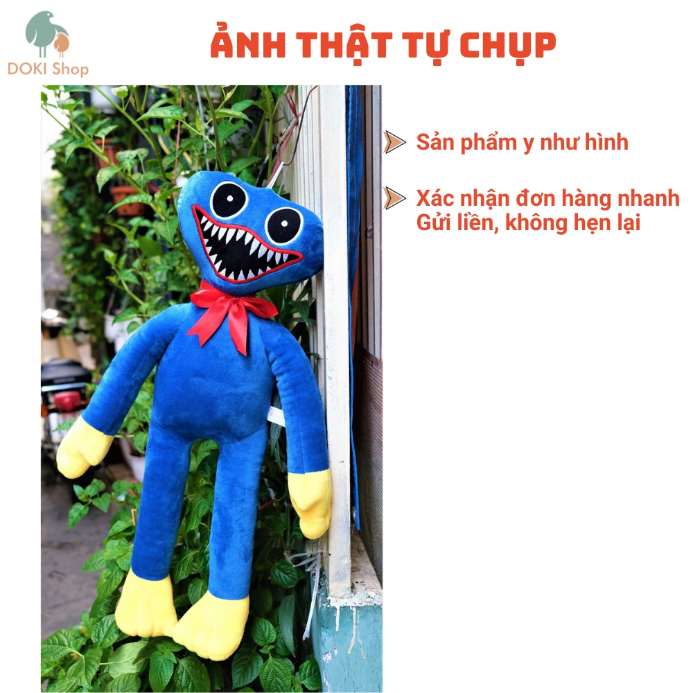 Thú bông Huggy Wuggy,  Kissy Missy game Poppy Playtime size 70cm, 62cm, 45cm, 42cm , hàng Việt Nam chất lượng cao