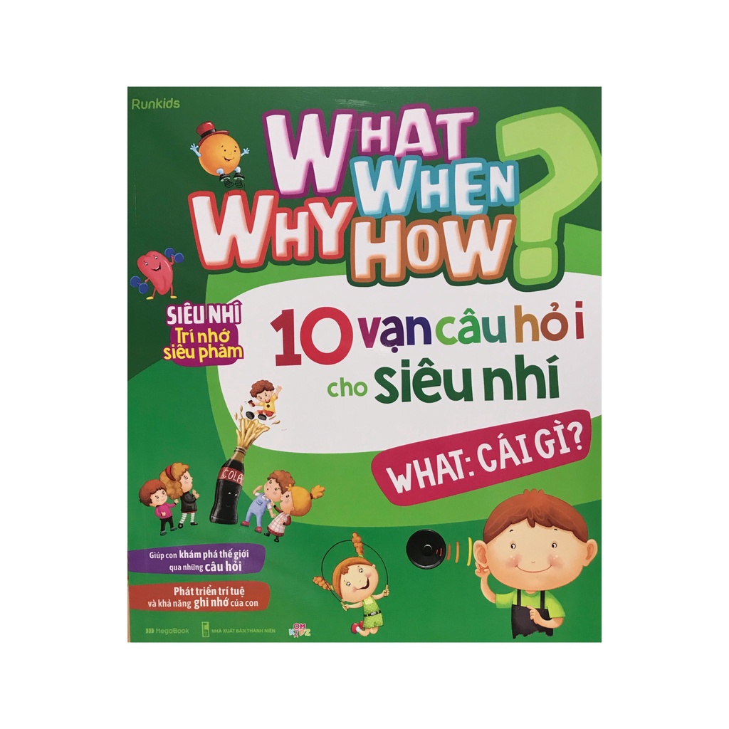 Sách - 10 vạn câu hỏi cho siêu nhí ( what , why , when , how , combo 4 quyển ) ( Megabooks )