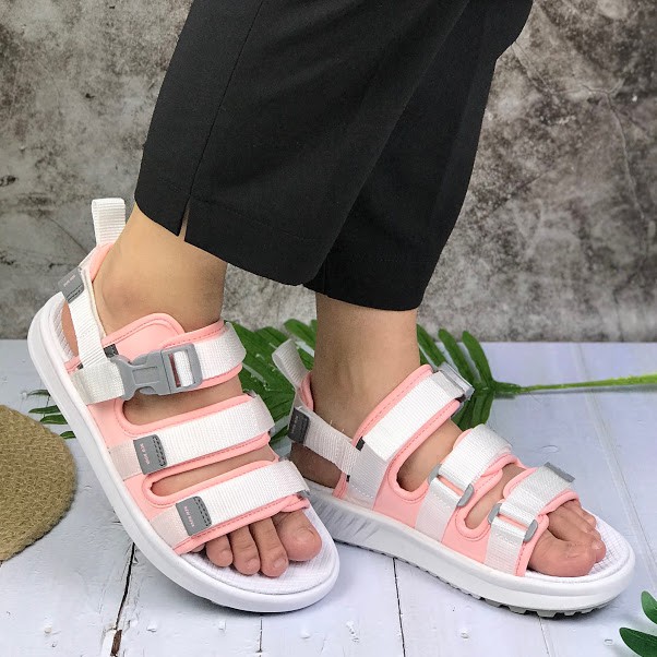 [Mua Kèm Áo Thun 0Đ] Giày Sandal Nữ Hiệu Rova - RV3408P Hồng phối trắng