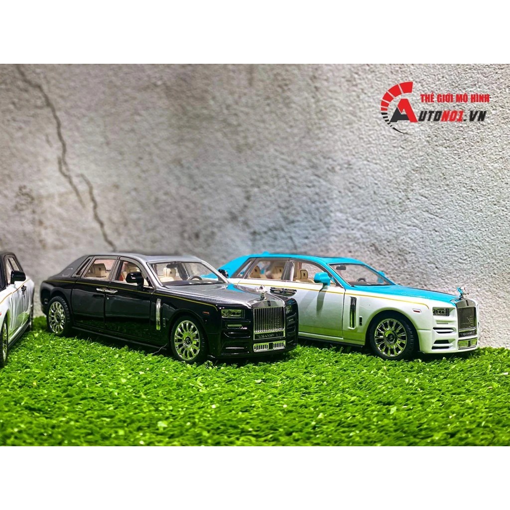 Mô hình xe Roll Royce Phantom VIII Mansory đánh lái được full open 1:24 Miniauto DC24101 7878