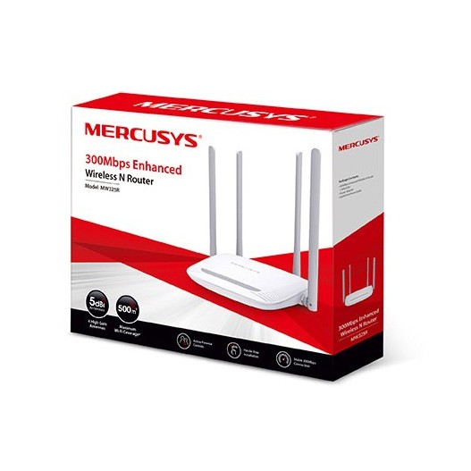 Bộ phát WiFi Mercusys 300Mbps 04 Ăng Ten MW325R
