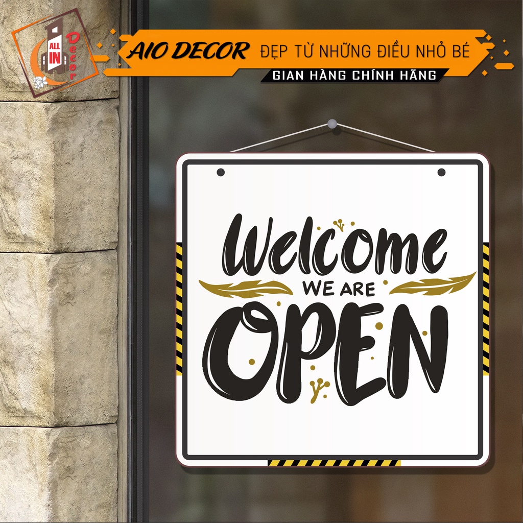 Biển Cứng Chữ Open Close Tiện Dụng AIO DECOR Dùng Cho Quầy Quán, Nhà Hàng, Khách Sạn Siêu Độc Đáo