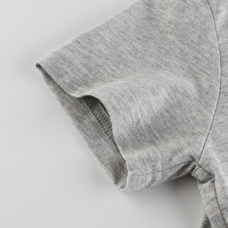 Áo thun SOFFNY tay ngắn cotton in họa tiết hoạt hình phong cách mùa hè dành cho trẻ em