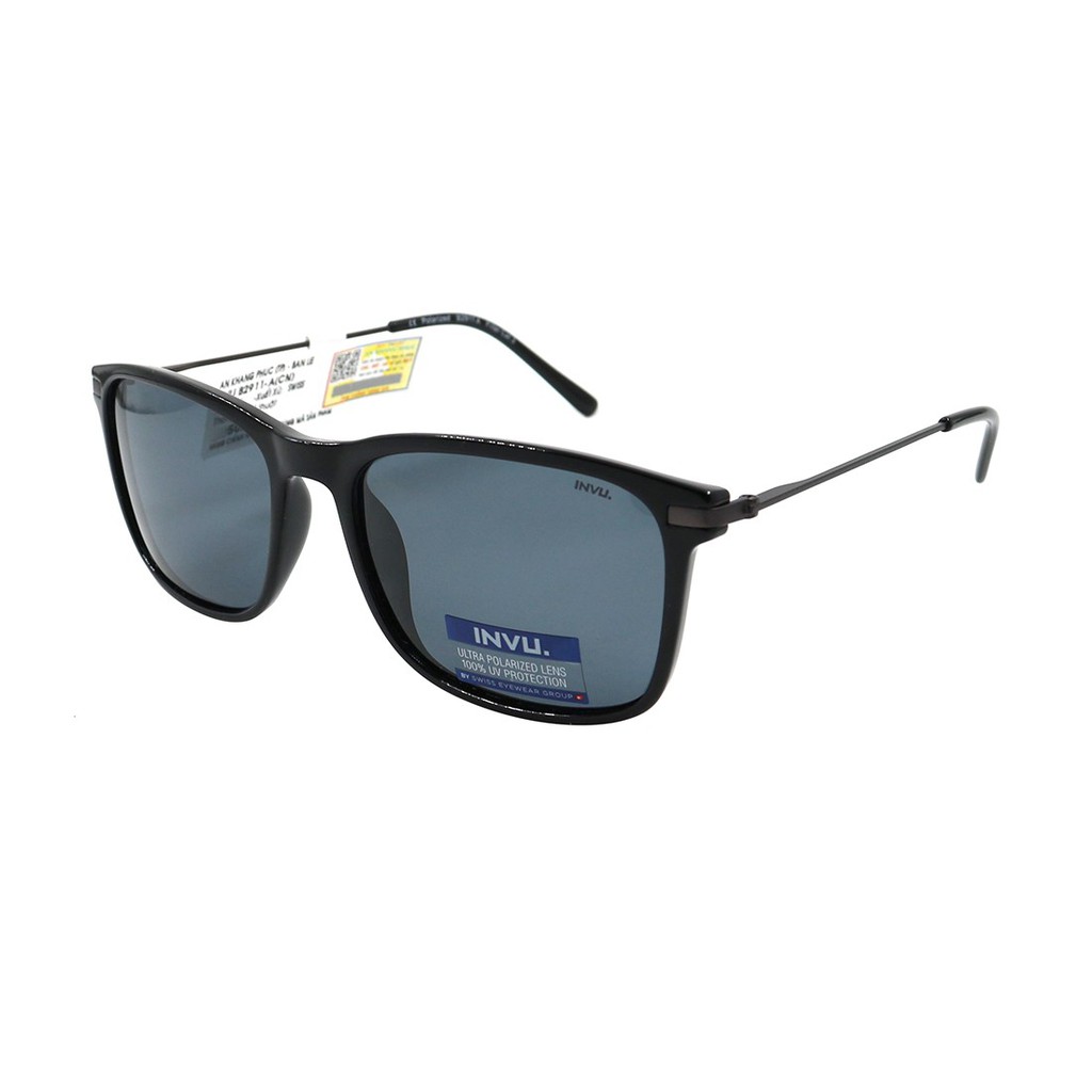 (Hàng chính hãng) Kính mát nam nữ Invu B2911 A màu sắc thời trang, thiết kế dễ đeo bảo vệ mắt